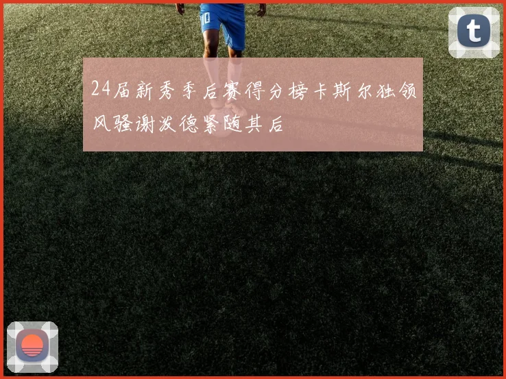 24届新秀季后赛得分榜卡斯尔独领风骚谢泼德紧随其后